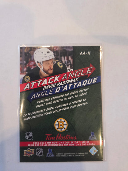 David Pastrnak Upper Deck Attack Angle [Boston Bruins]