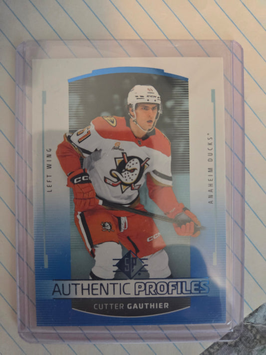 Cutter Gauthier Blue Authentic Profiles [Anaheim Ducks]