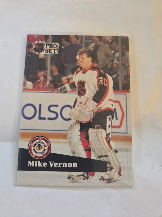 Mike Vernon French NHL Pro Set #277 [Calgary Flames]