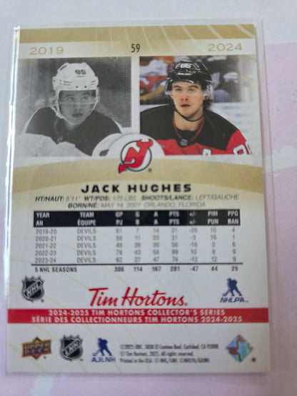 Jack Hughes Tim Hortons Upper Deck #59 [New Jersey Devils]