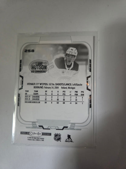 Lane Hutson O-Pee-Chee Hockey #258 [Montreal Canadians]
