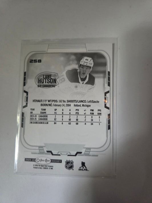 Lane Hutson O-Pee-Chee Hockey #258 [Montreal Canadians]