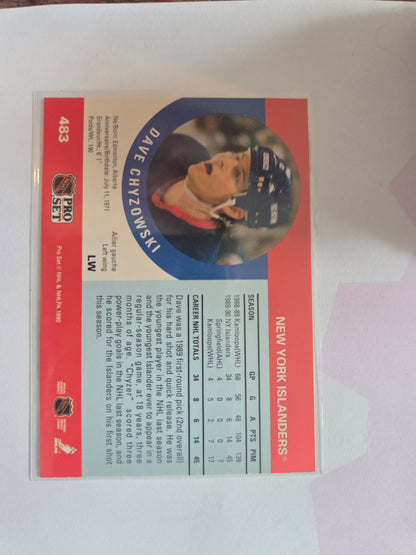 Dave Chyzowski NHL Pro Set #483 [New York Islanders]
