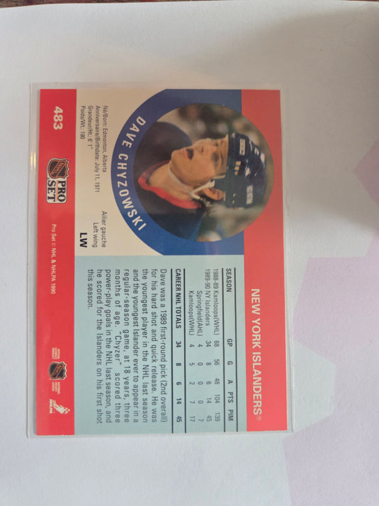 Dave Chyzowski NHL Pro Set #483 [New York Islanders]