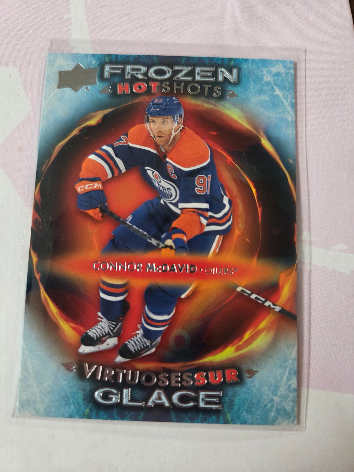 Connor McDavid Upper Deck Frozen Hot Shots [Edmonton Oilers]