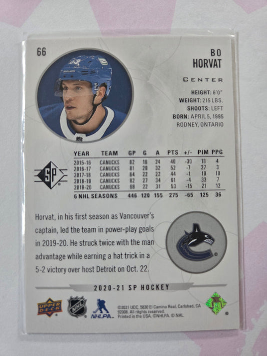 Bo Horvat SP Hockey #66 [Vancouver Canucks]