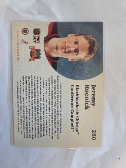 Jeremy Roenick French NHL Pro Set #280 [Chicago Blackhawks]