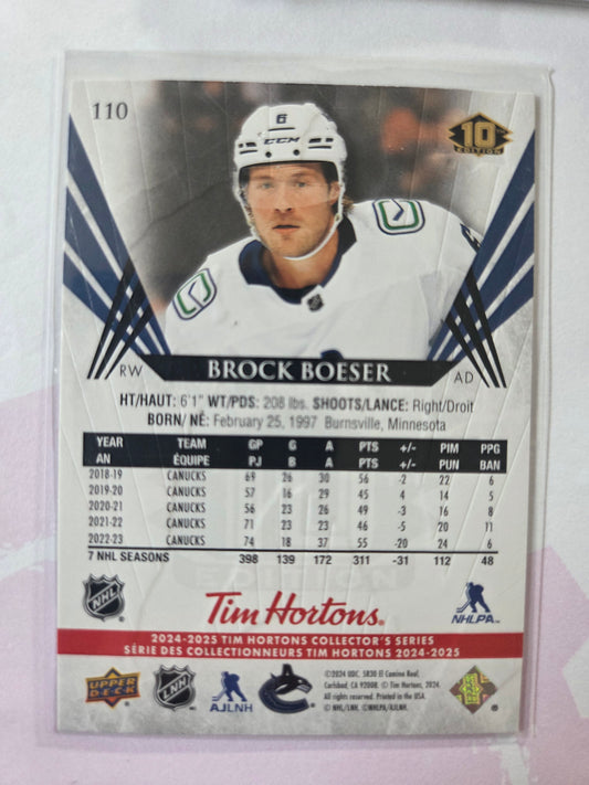 Brock Boeser Upper Deck 10th Edition #110 [Vancouver Canucks]