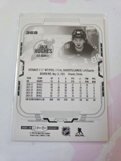 Jack Hughes O-Pee-Chee Hockey #368 [New Jersey Devils]