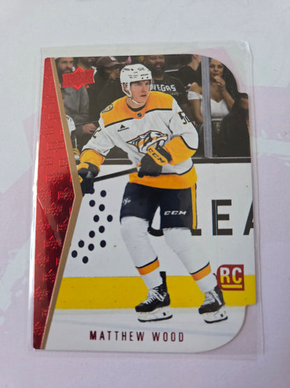 Matthew Wood Red Upper Deck Series 1 RC [Nashville Predators]