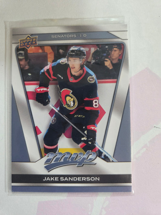 Jake Sanderson Upper Deck MVP Hockey #176 [Ottawa Senators]