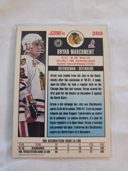 Bryan Marchment 92 Score #288 [Chicago Blackhawks]
