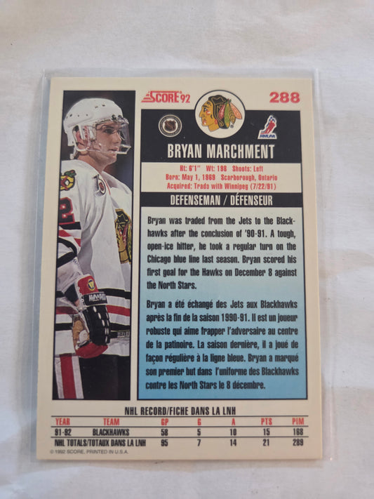 Bryan Marchment 92 Score #288 [Chicago Blackhawks]