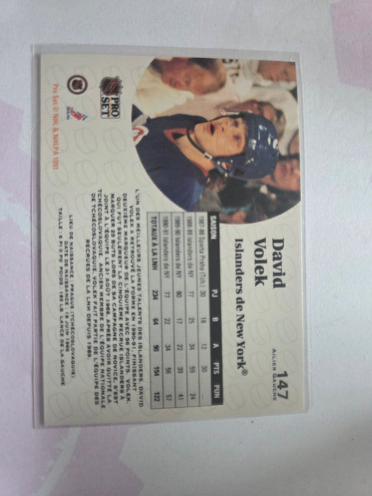 David Volek French NHL Pro Set #147 [New York Islanders]