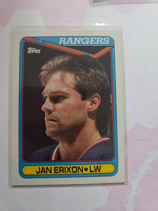 Jan Erixon NHL Topps #187 [New York Rangers]