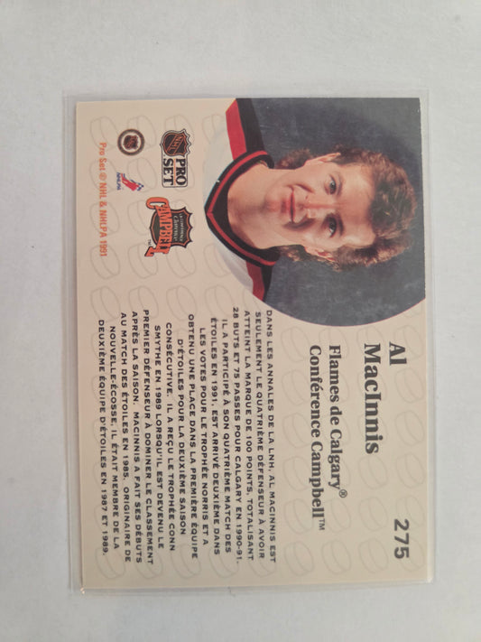 Alex MacInnis French NHL Pro Set #275 [Calgary Flames]