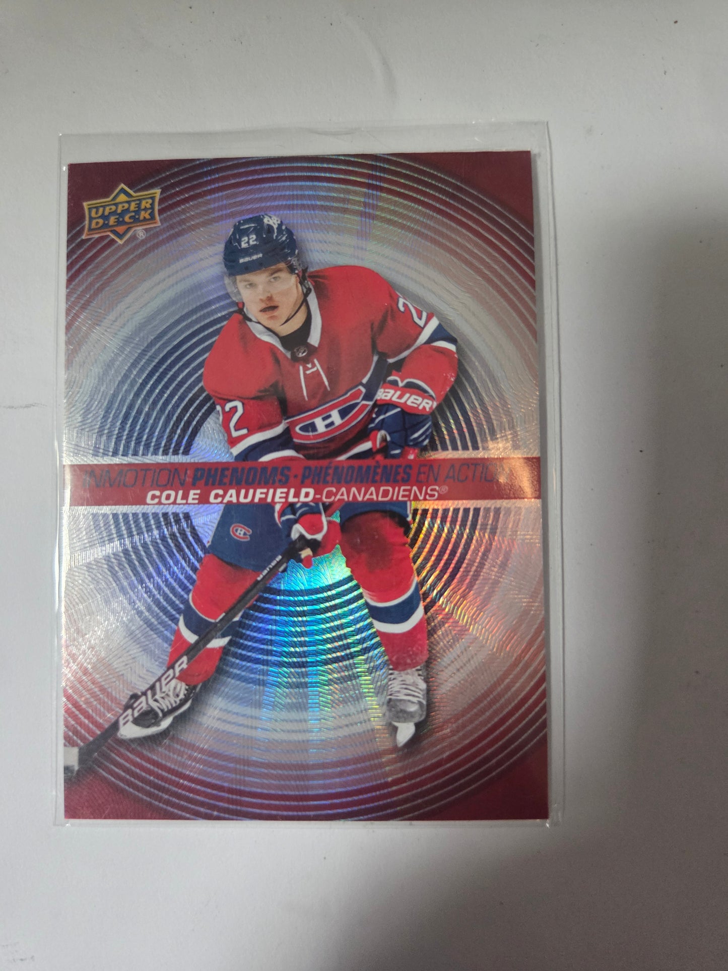 Cole Caufield Upper Deck Inmotion Phenoms [Montreal Canadians]