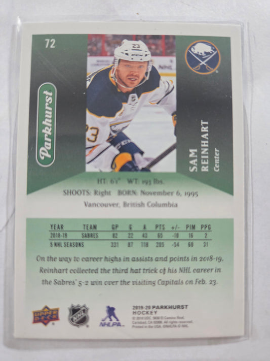 Sam Reinhart Parkhurst Hockey #72 [Buffalo Sabres]