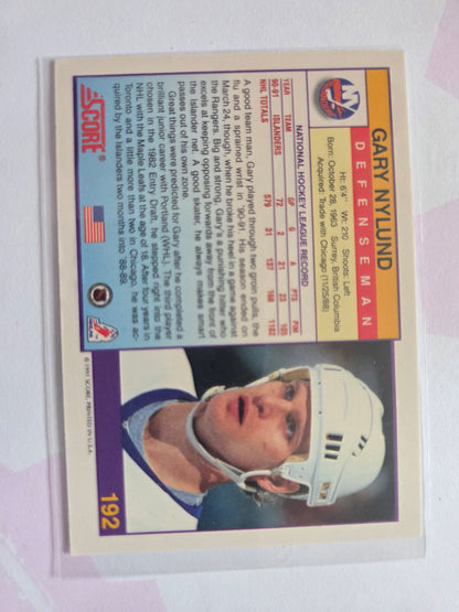 Gary Nylund 91 Score #192 [ New York Islanders]