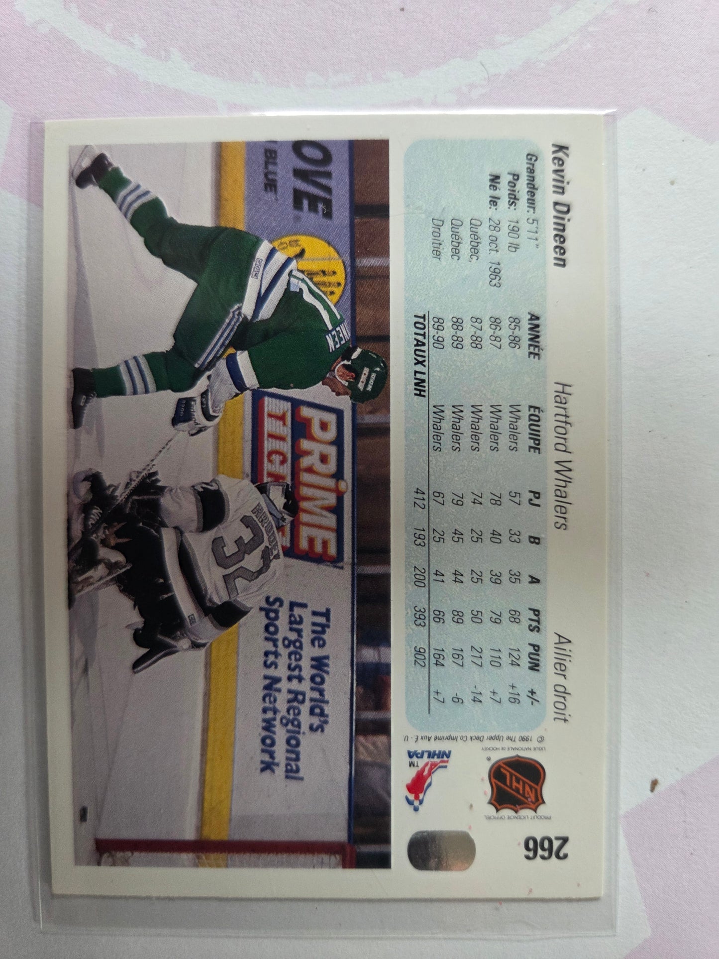 Kevin Dineen 90/91 Upper Deck #266 [Hartford Whalers]
