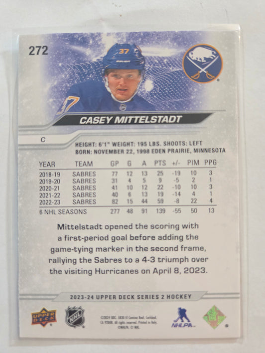 Casey Mittelstadt Upper Deck Series 2 #272 [Buffalo Sabres]