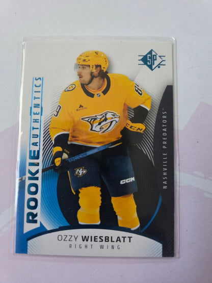 Ozzy Wiesblatt Blue SP Hockey #123 [Nashville Predators]