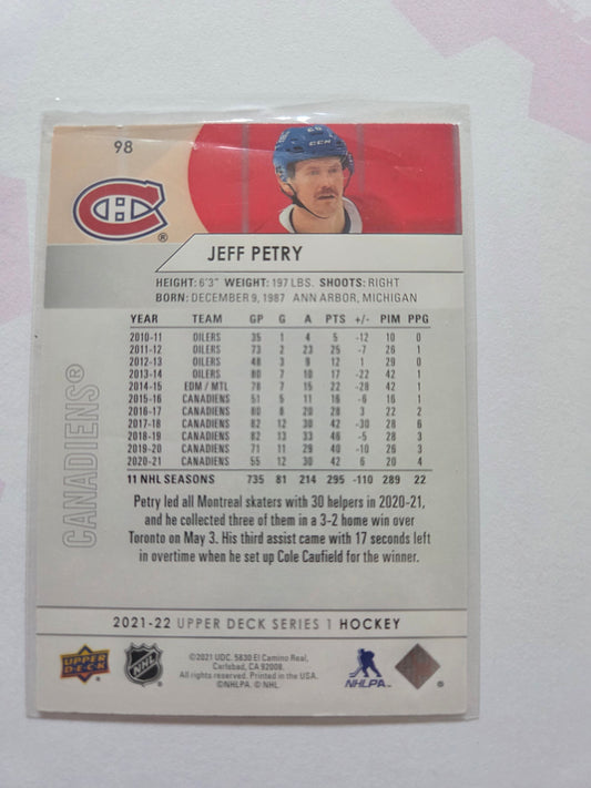 Jeff Petry Upper Deck Series 1 #98 [Montreal Canadians]