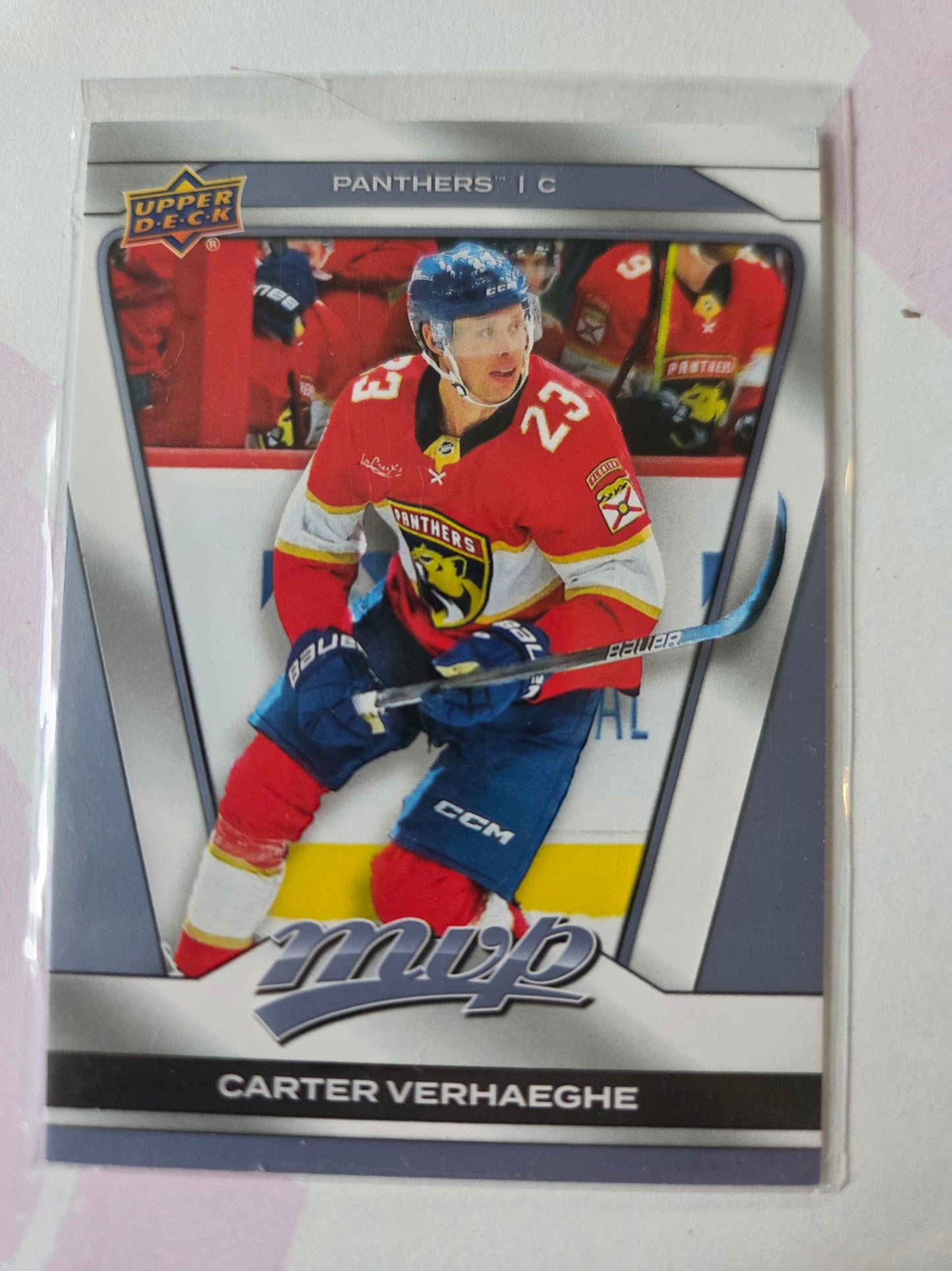 Carter Verhaeghe Upper Deck MVP Hockey #13 [Florida Panthers]