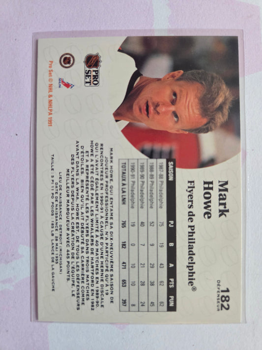 Mark Howe French NHL Pro Set #182 [Philadelphia Flyers]