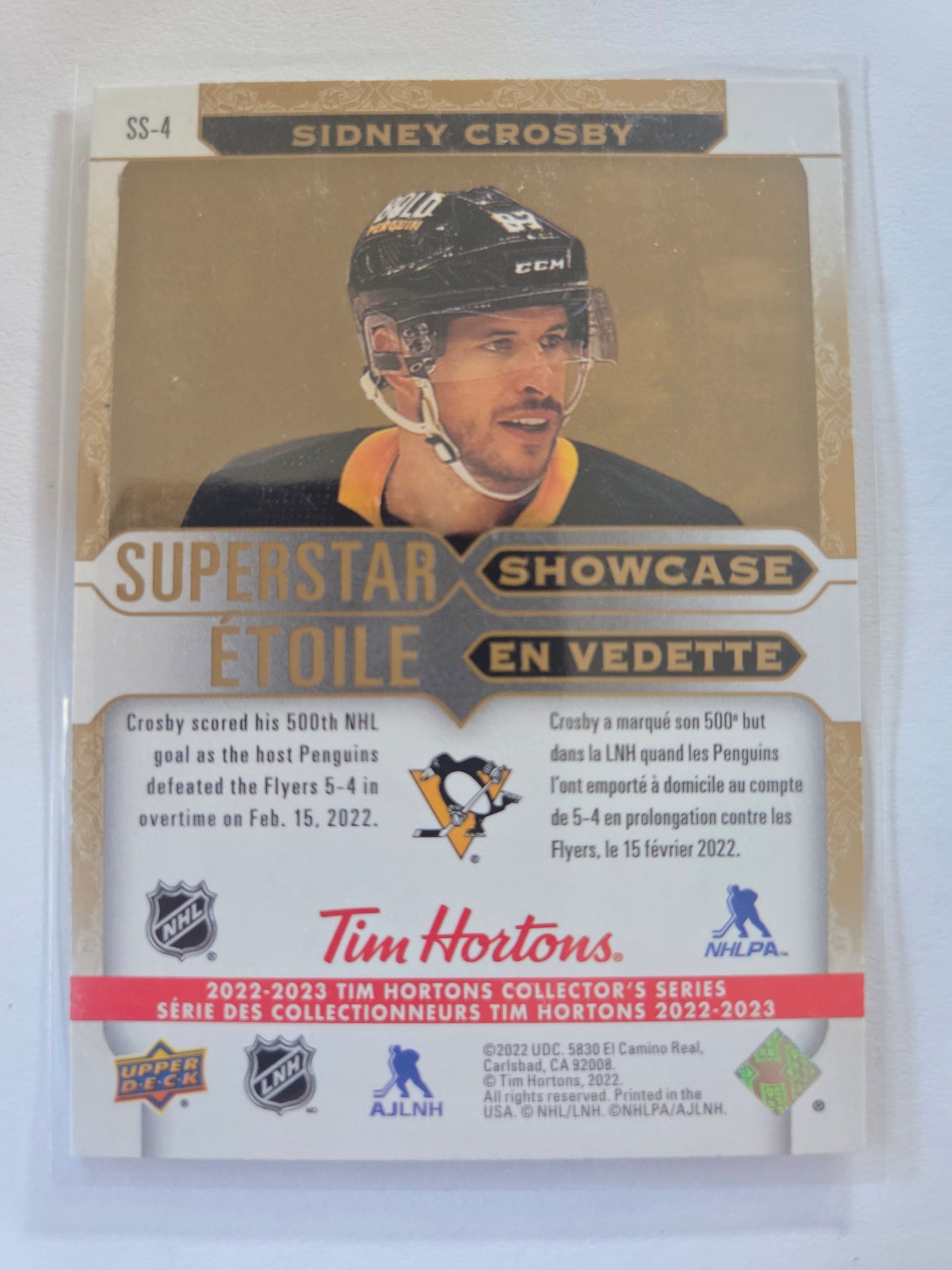 Sidney Crosby Upper Deck Superstar Showcase [Pittsburgh Penguins]