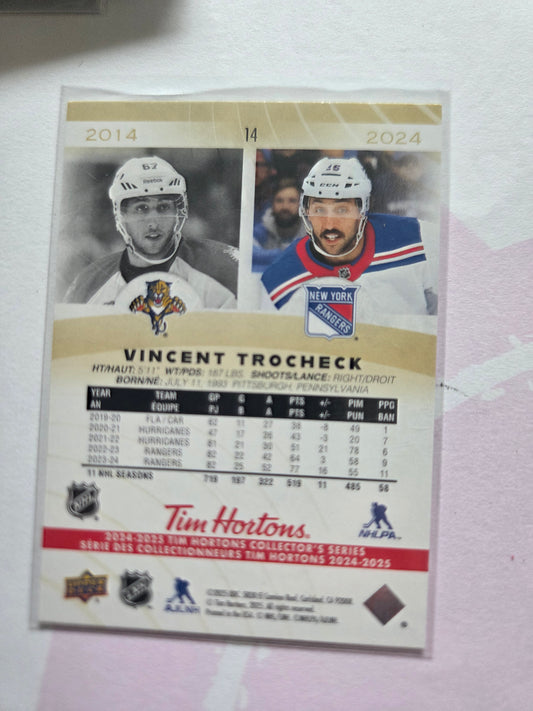 Vincent Trocheck Tim Hortons Upper Deck #14 [New York Rangers]