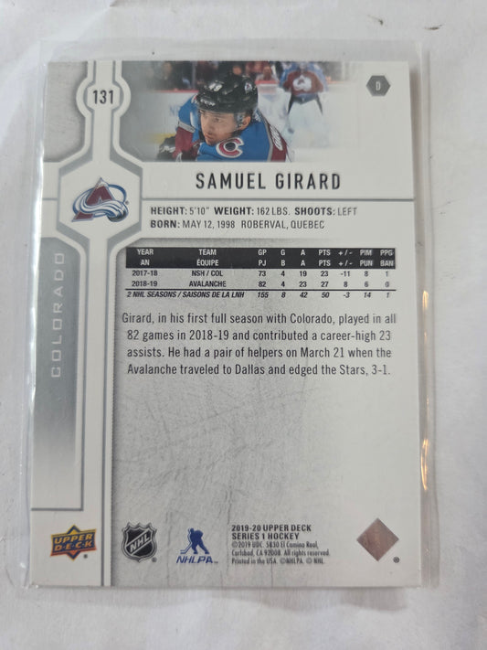 Samuel Girard Upper Deck Series 1 #131 [Colorado Avalanche]