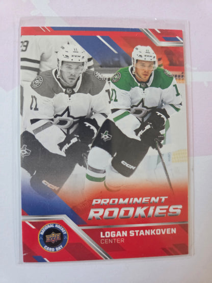 Logan Stankoven Upper Deck National Hockey Card Day Prominent Rookies [Dallas Stars]