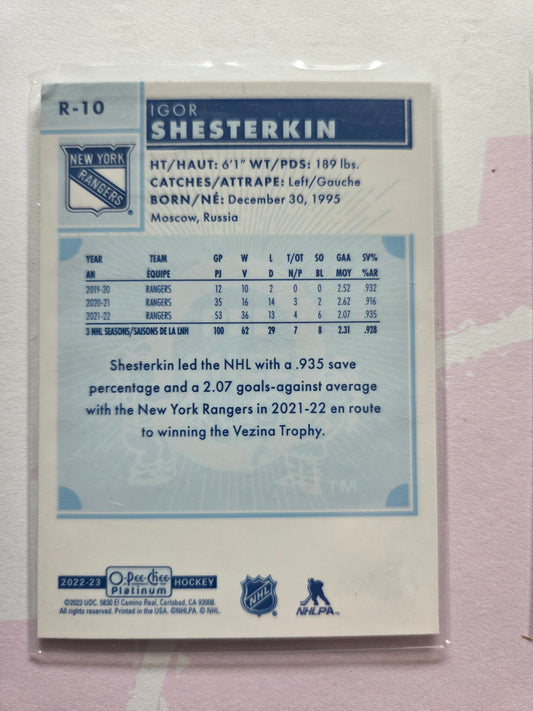 Igor Shesterkin O-Pee-Chee Platinum Hockey Retro [New York Rangers]