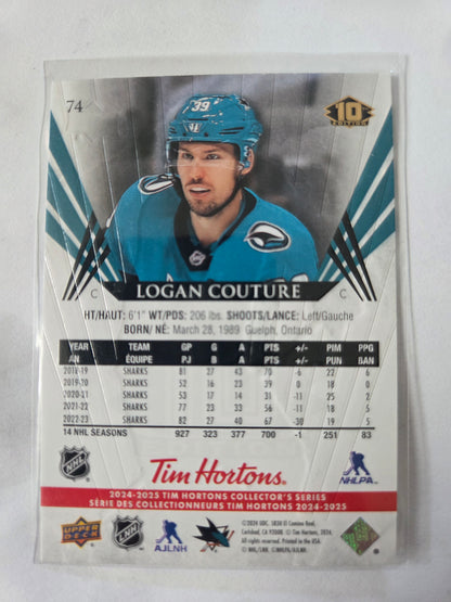 Logan Couture Upper Deck 10th Edition #74 [San Jose Sharks]