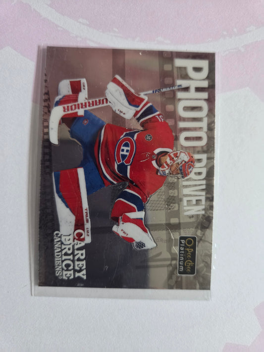 Carey Price O-Pee-Chee Platinum Hockey Photo Driven [Montreal Canadians]