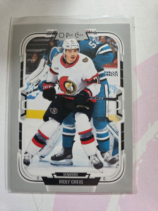 Ridley Greig O-Pee-Chee Hockey #49 [Ottawa Senators]