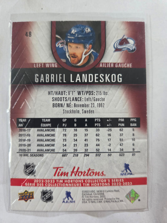 Gabriel Landeskog Tim Hortons Upper Deck #48 [Colorado Avalanche]