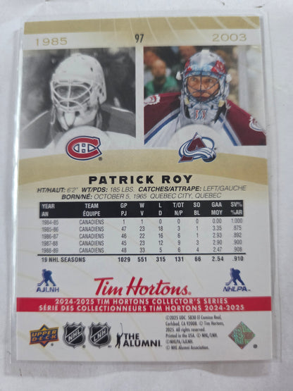 Patrick Roy Upper Deck Tim Hortons #97 [Colorado Avalanche]