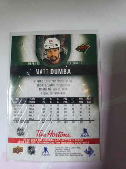 Matt Dumba Upper Deck Tim Hortons #24 [Minnesota Wild]