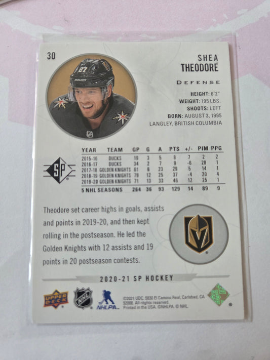 Shea Theodore SP Hockey #30 [Las Vegas Golden Knights]