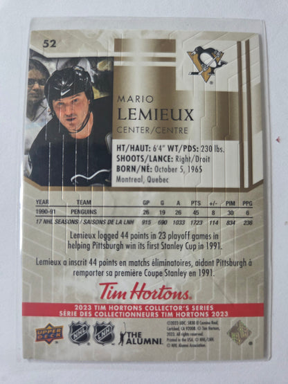 Mario Lemieux Tim Hortons Upper Deck #52 [Pittsburgh Penguins]