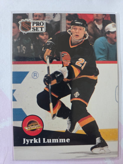 Jyrki Lumme French NHL Pro Set #240 [Vancouver Canucks]