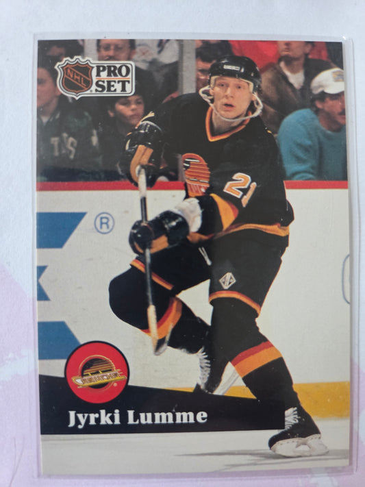 Jyrki Lumme French NHL Pro Set #240 [Vancouver Canucks]