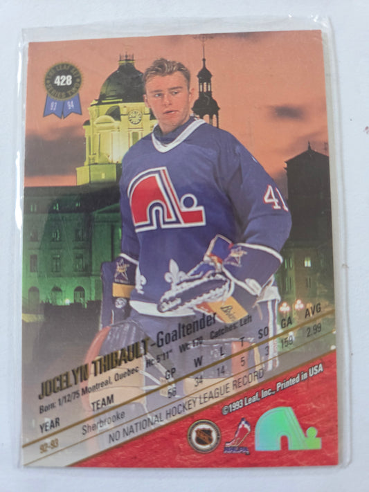 Jocelyn Thibault NHL Leaf #428 [Quebec Nordiques]