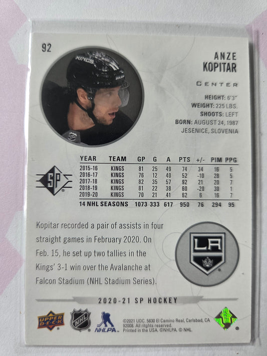 Anze Kopitar SP Hockey #92 [Los Angeles Kings]