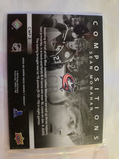 Sean Monahan Upper Deck Series 1 Compositions [Columbus Blue Jackets]