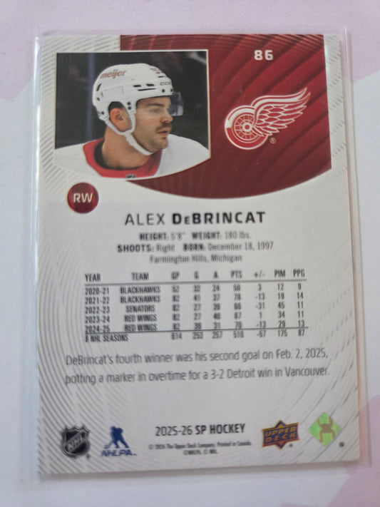 Alex DeBrincat SP Hockey #86 [Detroit Red Wings]