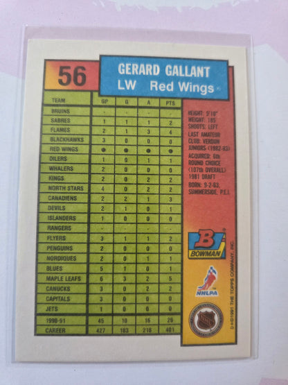 Gerard Gallant Bowman #56 [Detroit Red Wings]