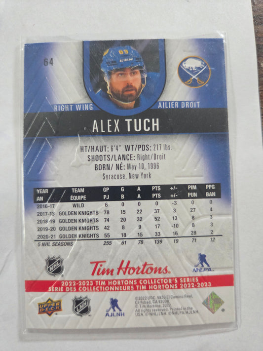 Alex Tuch Tim Hortons Upper Deck #64 [Buffalo Sabres]